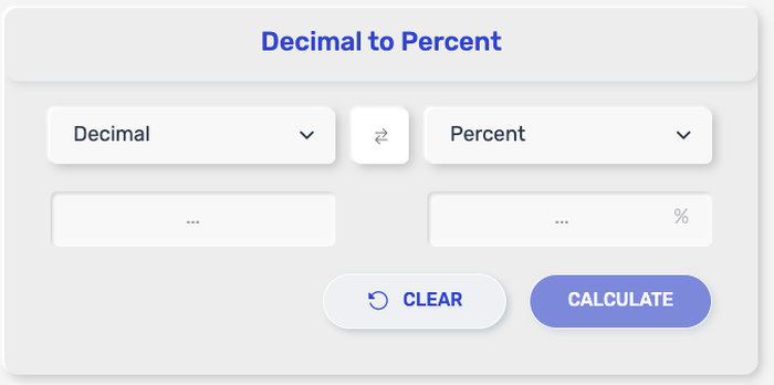 Decimal to Percent Converter
